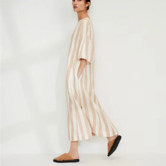 Everlane | Dresses | Everlane The Linen Aline Midi Dress | Poshmark